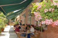 Terrace in Hotel Griff in Budapest